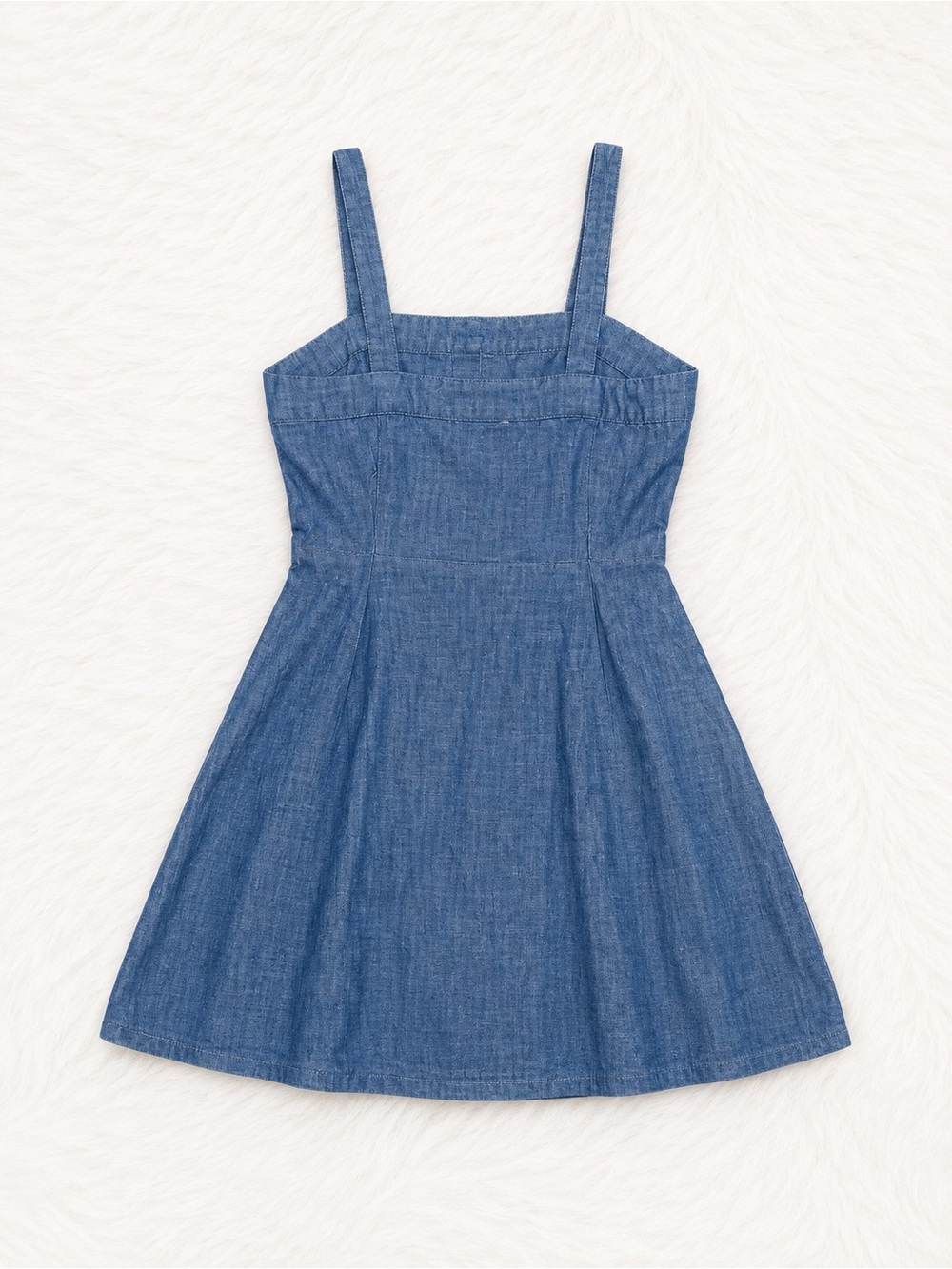 Charlotte Russe Chambray Denim Button Front Dress Medium | Cottagecore Y2K - Picture 3 of 3